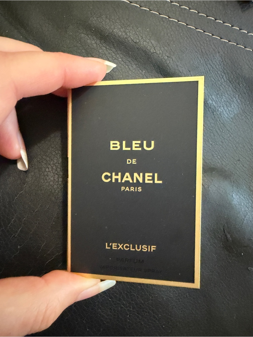 Bleu de Chanel L'Exclusif Parfum Sample - Black & Gold